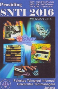 Image of Prosiding SNTI 2016: Vol. 13 (1) 2016