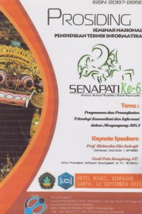 Image of Prosiding Seminar Nasional Pendidikan Teknik Informatika: Penguasaan dan Pemanfaatan Teknologi Komunikasi dan Informasi dalam Menyongsong MEA