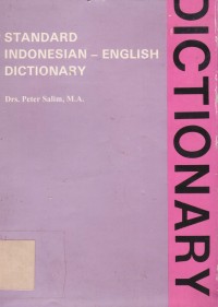 Image of Standard Indonesian-English Discionary