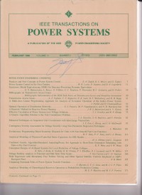 Image of IEEE Transaction On Power Delivery Vol. 11 (1) 1996
