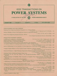 Image of IEEE Transaction On Power Delivery Vol. 11 (3) 1996