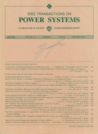 Image of IEEE Transaction On Power Delivery Vol. 15 (1) 2000