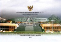 Image of Bahan Tayangan Materi Sosialisasi Undang-Undang Dasar Negara Republik Indonesia Tahun 1995 dan Ketetapan Majelis Permusyawaratan Rakyat Republik Indonesia Ed. Rev