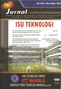 Image of Jurnal Isu Teknologi Vol. 6 (1) Desember 2013