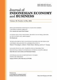 Image of Journal of Indonesian Economy and Business Vol. 38 (1) 2023