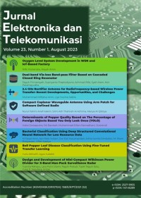 Image of Jurnal Elektronika dan Telekomunikasi Vol. 23 (2) 2023