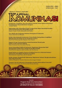 Image of Jurnal Komunikasi Vol. 18 (1) 2023
