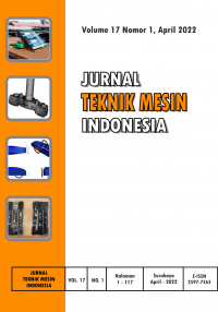 Image of Jurnal Teknik Mesin Indonesia Vol. 17 (2) 2022
