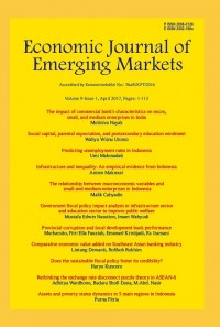 Image of Economic Journal Of Emerging Markets Vol. 11 (1) 2019