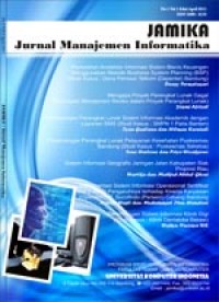Image of Jamika : Jurnal Manajemen Informatika Vol. 10 (1) Oktober 2015