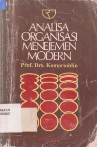 Image of Analisa Organisasi Manajemen Modern Ed. 2