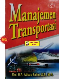 Image of Manajemen Transportasi Ed. 1