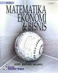 Image of Matematika Ekonomi dan Bisnis Ed.1 (Buku 1)